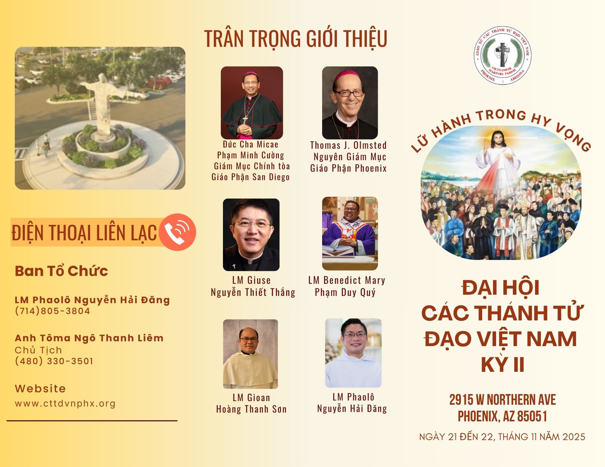 GX CTTĐVN Phoenix: Đại Hội Các Thánh Tử Đạo Kỳ II: “Lữ Hành Trong Hy Vọng”